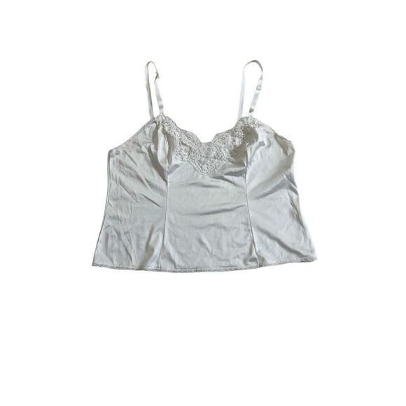 Addona Striped Lace Trimmed Adjustable cami Tank size S - Picture 1 of 7
